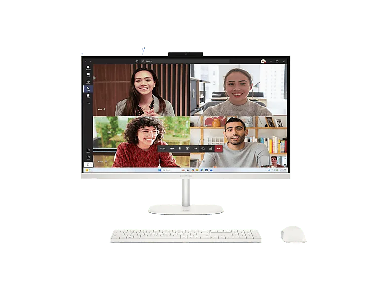 All in one - HP OmniStudio Desktop 27-cu0006ns PC, 27" Full-HD, Intel® Core™ 5 120U, 16GB RAM, 1TB SSD, Sin sistema operativo, Blanco algodón