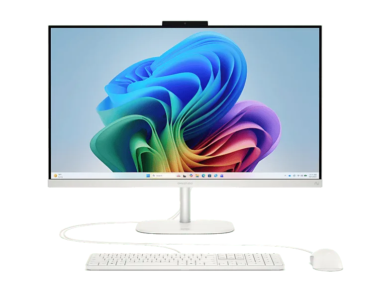 All in one - HP OmniStudio Next Gen AI 27-cw0006ns Copilot+ PC, 27" FullHD, AMD Ryzen™ 5 430 50 TOPS, 32GB RAM, 1TB SSD, W11 Home, Blanco algodón