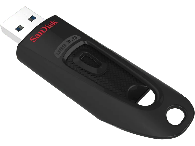 Memoria USB 256 GB - SanDisk Ultra, 3.0, Lectura 130MB/s, Compatible 2.0, Software SecureAccess, Negro
