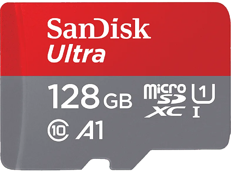 Tarjeta Micro SDXC - SanDisk Ultra, Imaging, 128 GB, 140 MB/s, UHS-I, Clase 10, A1, U1, Adaptador SD, Multicolor