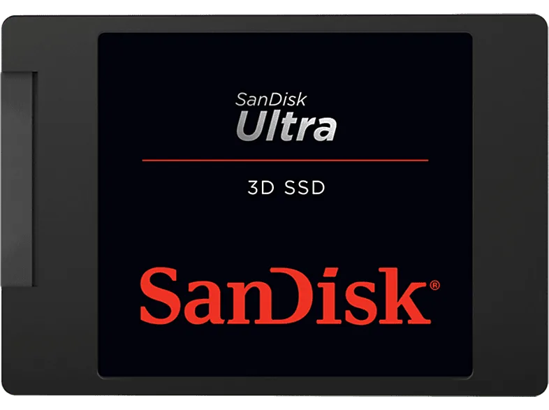 Disco duro SSD interno 4 TB - Sandisk Ultra 3D, 2.5", Lectura de hasta 560 MB/s, SATA III, nCaché™ 2.0, Negro