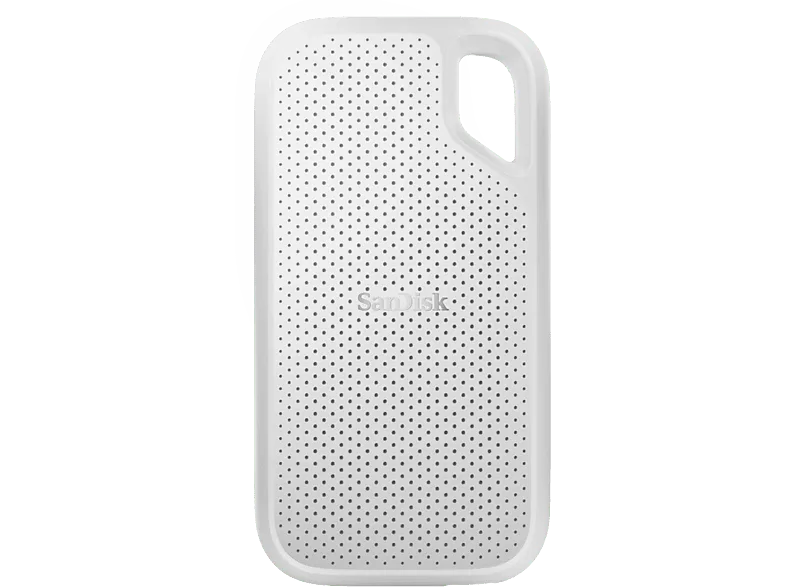 Disco duro SSD externo 2TB - SanDisk Extreme Portable SSD, 2.5", Hasta 1050 MB/s, NVMe, USB 3.2, IP65, Blanco