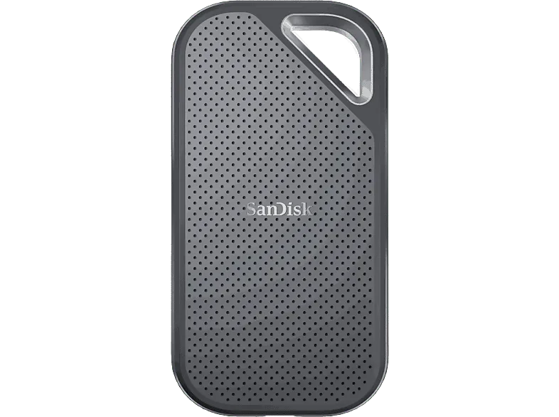 Disco duro SSD externo 4TB - SanDisk Extreme Pro Portable SSD, USB-C, USB-A, 2000MB/s, Resistencia al Agua, Gris