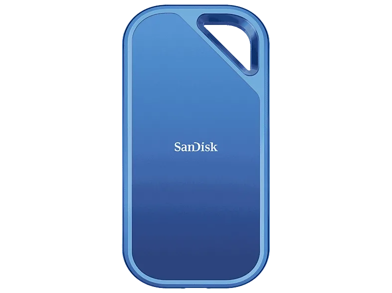 Disco duro SSD externo 1 TB - Sandisk Creator Pro Portable SSD, Hasta 2000/MBs de lectura, IP65, USB-C, Azul