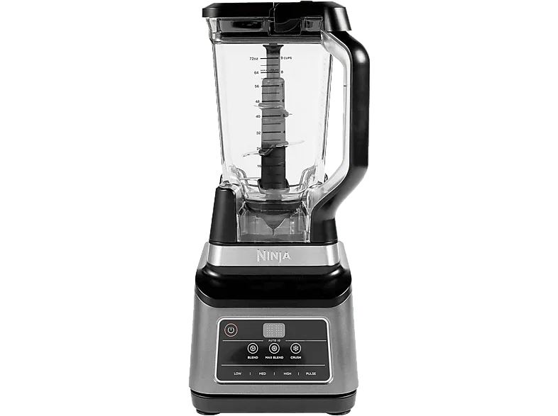 Batidora de vaso - Ninja BN750EU, 1200 W, 2.1 l, Vaso individual 0.7 Tecnología Auto-iQ, Negro