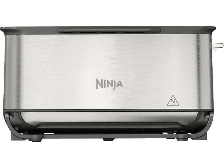 Tostadora - Ninja ST202EU, 2.400 W, 1 Ranura, 2 Rebanadas, 7 Niveles de Tostado, 3 en 1: Parrilla y Sandwichera, Acero Inoxidable (imagen 1 de 3)