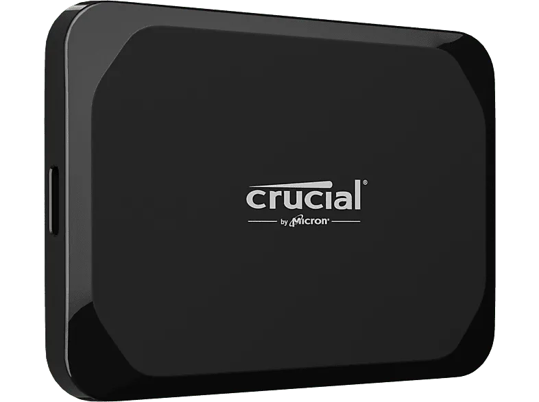 Disco duro SSD externo 2 TB - Crucial X9, USB-C, Portátil, Negro