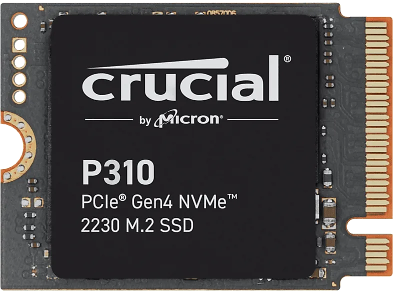 Disco duro SSD interno 2 TB - Crucial P310 PCIe Gen4 2230 NVMe M.2, Interno, Velocidad de lectura hasta 7100 MB/s, Negro