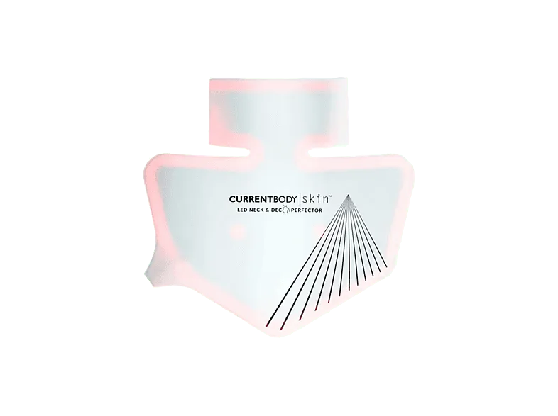 Máscara LED - CurrentBody CBD-114-KAI Cuello y escote, 50 LEDs rojos (633 nm) infrarrojos cercanos (830 nm), Blanco