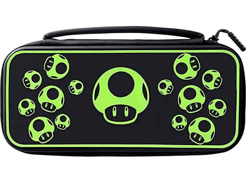 Funda Nintendo Switch - PDP Deluxe Travel Glow In The Dark, Para Switch, Negro y Verde