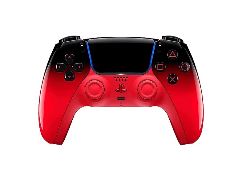 Mando PS5 - Sony DualSense Techno Red, Retroalimentación háptica, Inalámbrica, Red