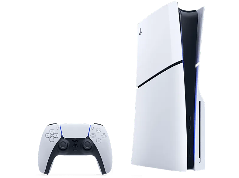 Consola - Sony PS5 Slim Standard, 1 TB SSD, 4K, mando, Chasis E, Blanco