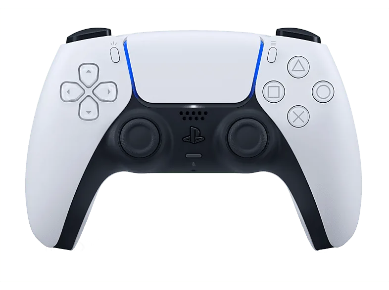 Mando - Sony Dualsense V2, Para PlayStation 5, Bluetooth, Retroalimentación háptica, Blanco