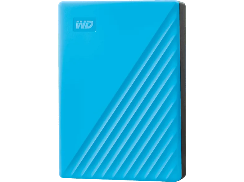 Disco duro externo 6TB - Western Digital WD My Passport, Portátil, HDD, USB 3.2, Funciona con Chromebook, Azul