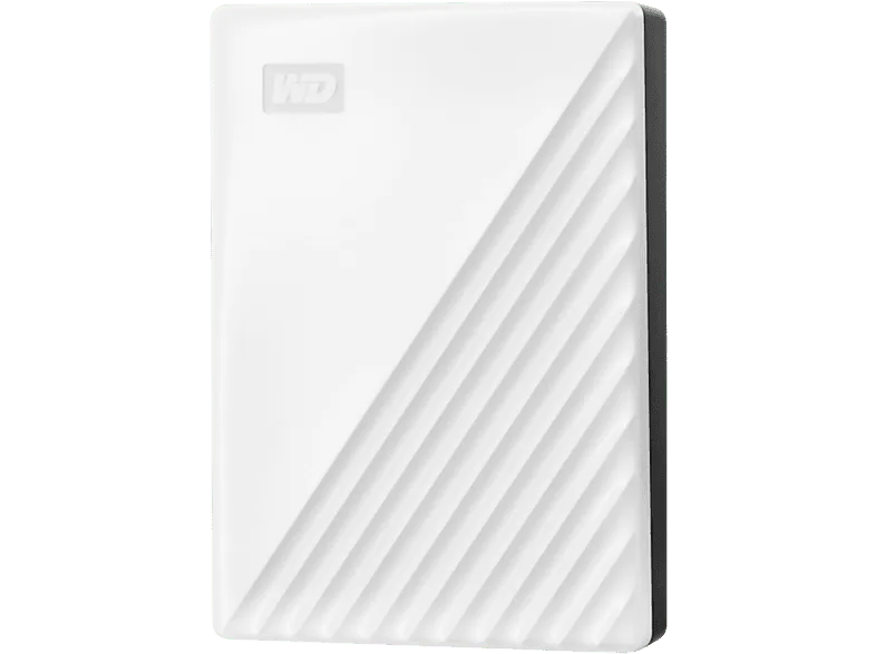 Disco duro externo 6TB - Western Digital WD My Passport, Portátil, HDD, USB 3.2, Funciona con Chromebook, Blanco