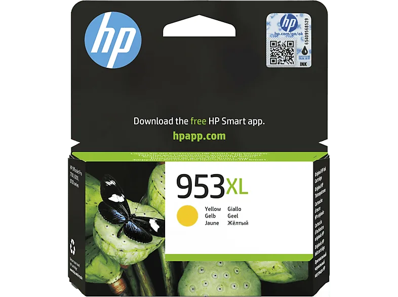 Cartucho de tinta - HP 953XL, Amarillo, F6U18AE – Amarillo