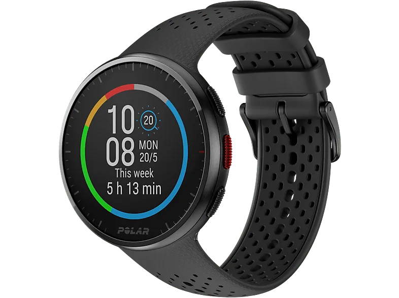 Reloj deportivo - Polar Pacer Pro, Negro, 21 cm, 1.2", GPS, GLONASS, Frecuencia cardíaca, WR50M