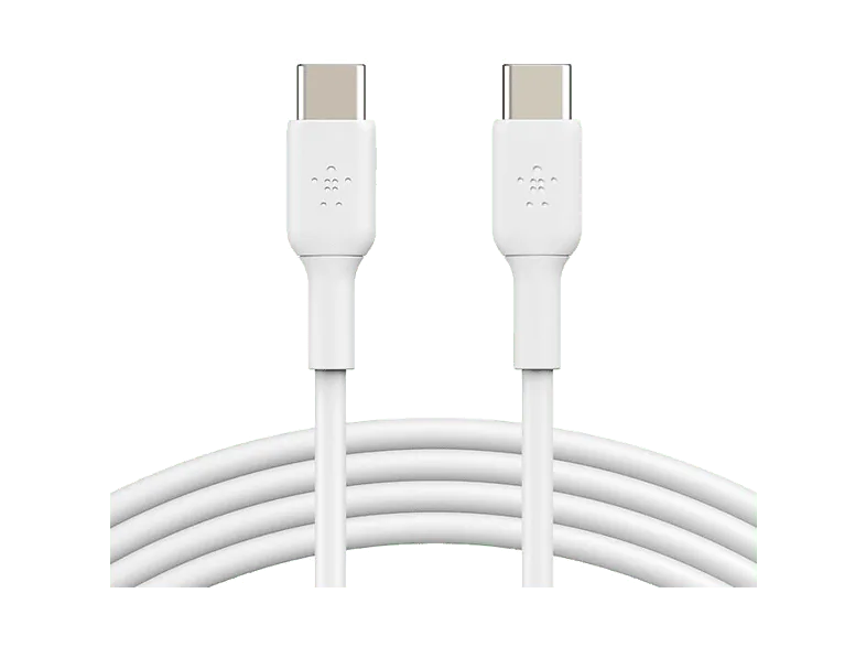 Cable USB - Belkin USB-C a de 60 W, 1 m, Universal, Carga Rápida, Blanco (imagen 1 de 3)