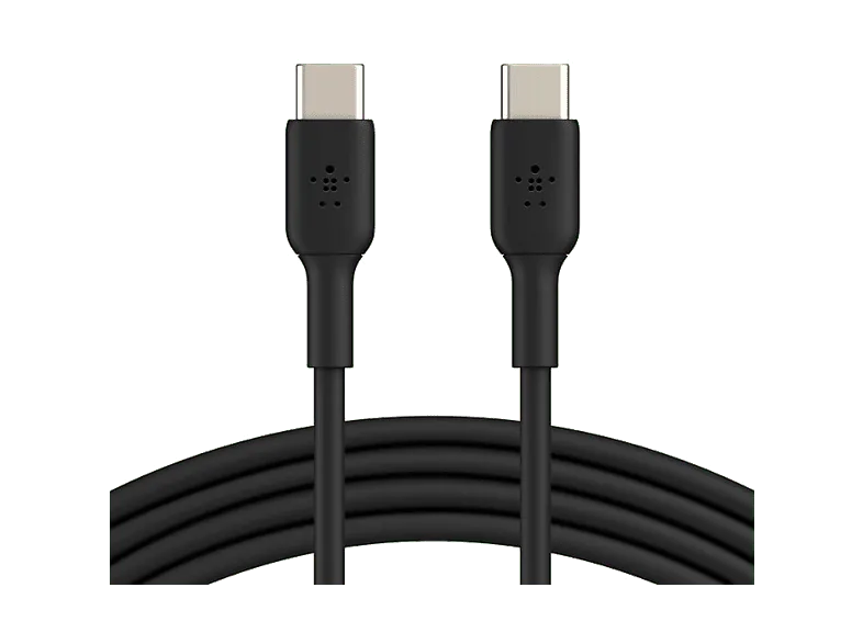 Cable USB - Belkin USB-C a de 60 W, 2m, Universal, Carga Rápida, Negro