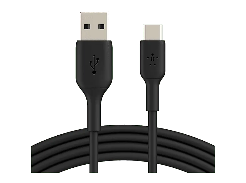 Cable USB - Belkin USB-A a USB-C de 15 W, 15cm, Universal, Negro