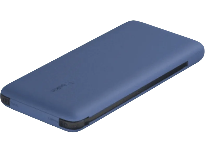 Powerbank - Belkin 18 W, 10.000 mAh, Cables integrados, Azul