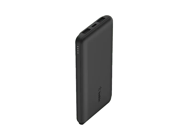 Powerbank - Belkin BPB011btBK, 10000 mAh, 2x USB-A, 1x USB-C, 15W, Carga Rápida, Negro (imagen 1 de 3)