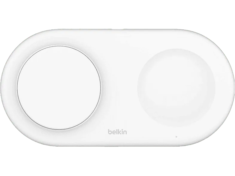 Cargador móvil inalámbrico - Belkin WIZ021vfWH, Apple iPhone, 15W, Puerto USB-C, Negro (imagen 1 de 2)