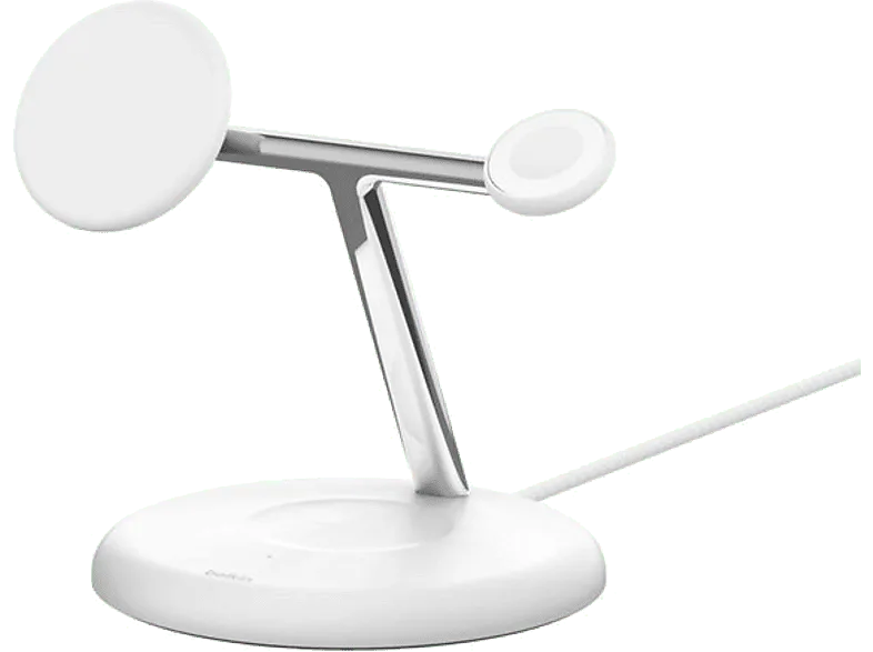 Cargador móvil inalámbrico - Belkin BoostCharge Pro Qi2, Carga Universal con dispositivos que funcionen el estándar 15W, Blanco
