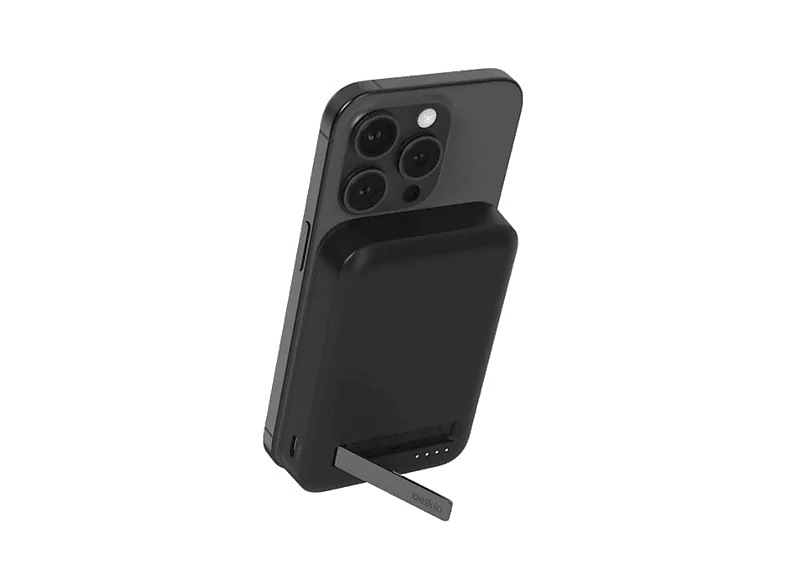 Powerbank - Belkin BoostCharge Pro Batería externa magnética 8K con Qi2 (15 W), 8000 mAh, 1x USB-C, Negro – Negro