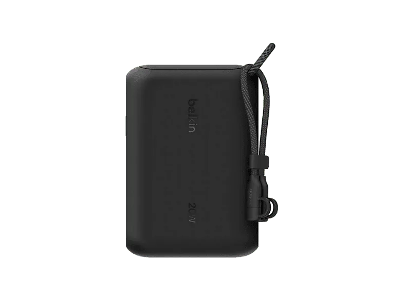Powerbank - Belkin BPB027hqBK, 10000 mAh, 2x USB-C, Pantalla LED, 20W, Negro