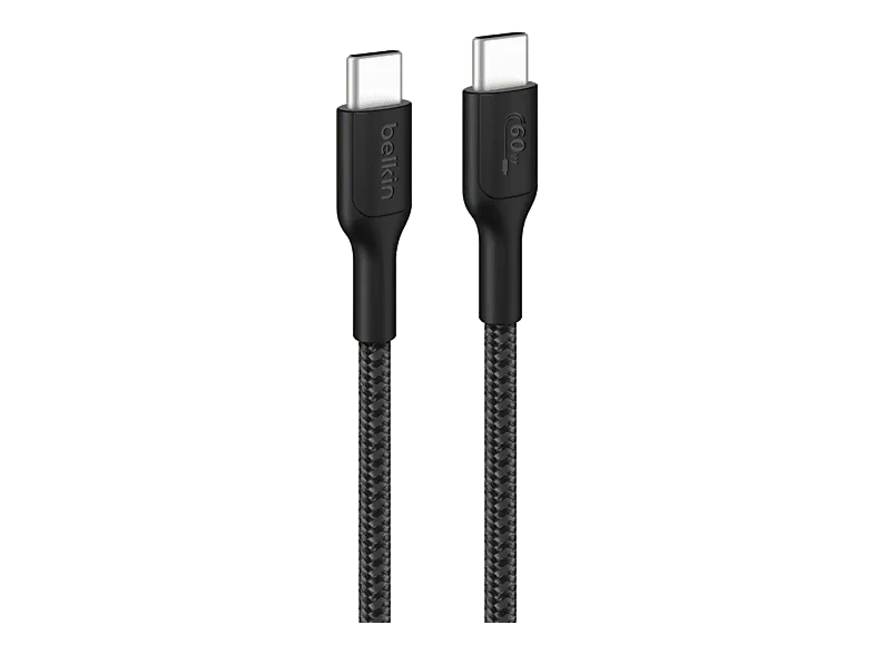 Cable USB - Belkin , CAB024 CAB024, 2m, Universal, USB-C a USB-C, 60W, Negro