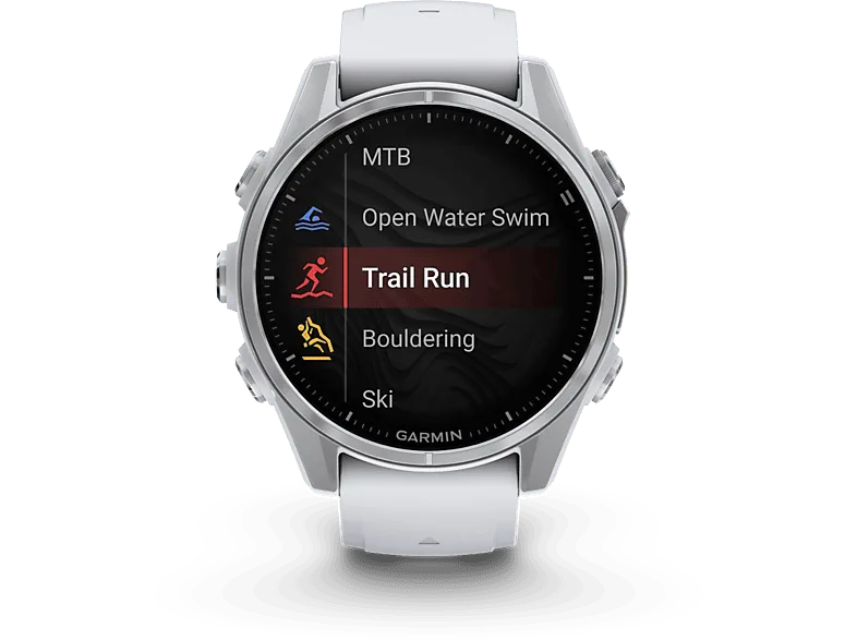 Reloj deportivo - Garmin Fénix® 8, Whitestone con Stainless Steel, 43 mm, 1.3 " AMOLED, GPS, Pay™, Bluetooth, Autonomía 10 días