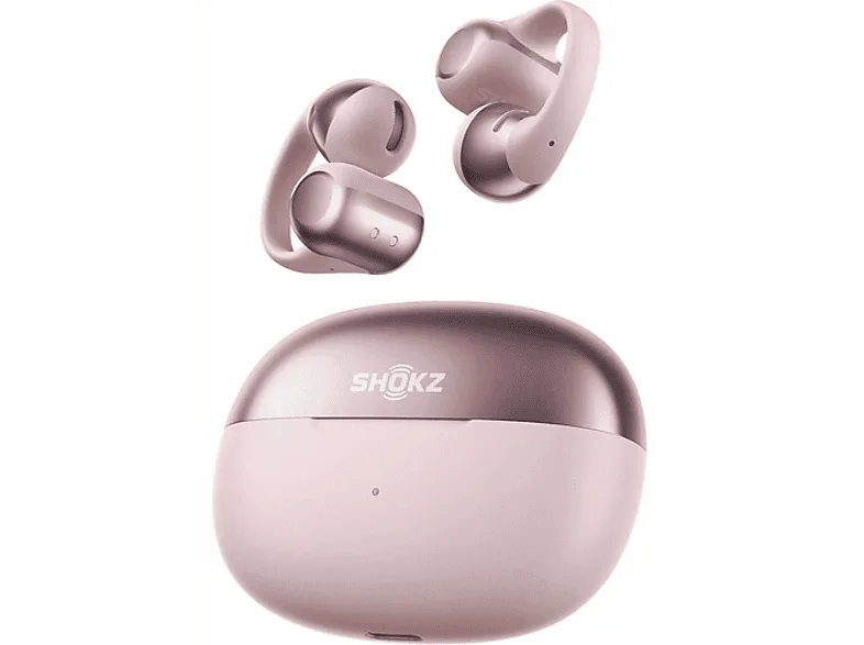 Auriculares True Wireless - Shokz Open Dots One, 40 h de autonomía, Rosa