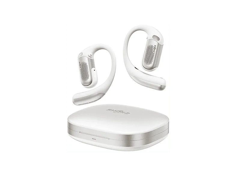 Auriculares True Wireless - Shokz OpenFit Pro, 50 h Autonomía, Reducción de Ruido, IP55, Blanco