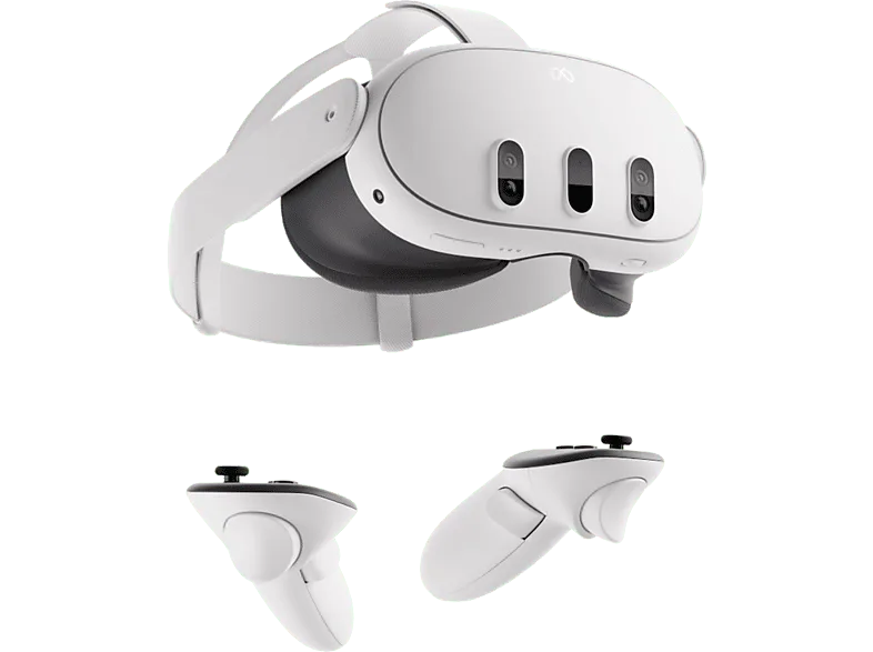 Gafas de realidad virtual - Meta Quest 3, 512 GB, Resolución 4K, Blanco