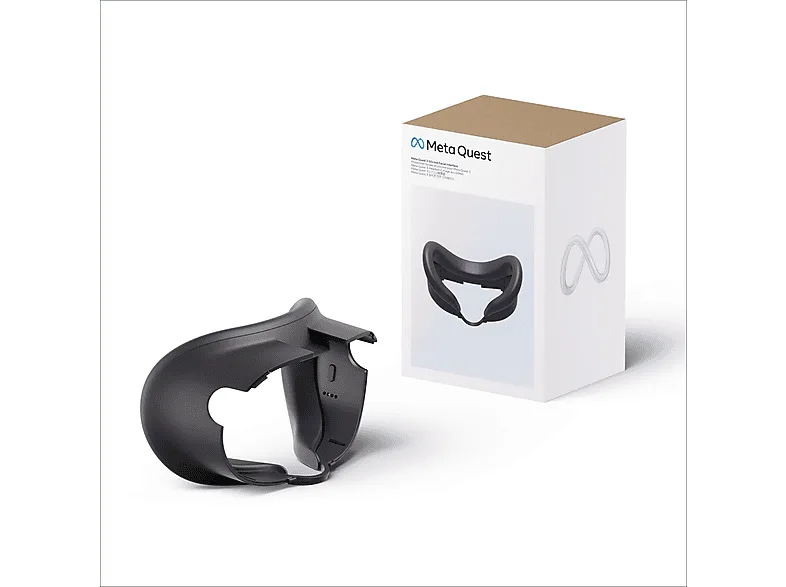 Interfaz facial - Meta Silicone Facial Interface, Para Quest 3, Silicona, Negro