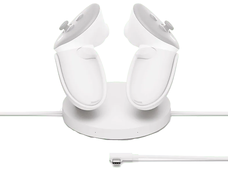 Accesorio VR - Meta Base de carga compacta, Para Gafas Quest 3S, Blanco lunar