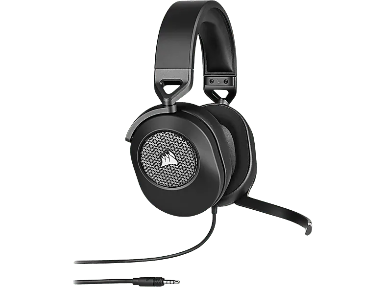 Auriculares gaming - Corsair HS65 Surround, Cable 1.8 m, Micrófono abatible, Carbón (imagen 1 de 3)