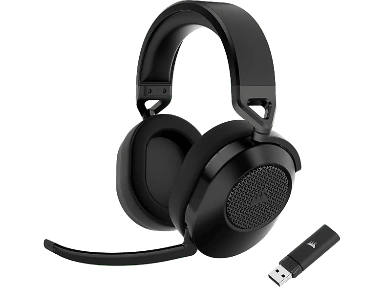 Auriculares gaming - Corsair HS65, Inalámbricos, Autonomía 24 h, Sonido Envolvente Dolby® Audio 7.1, Negro (imagen 1 de 3)