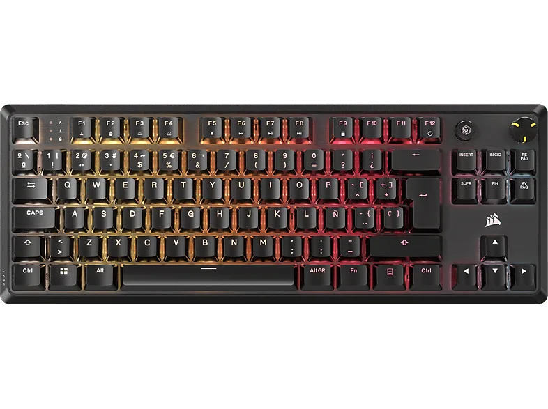 Teclado gaming - Corsair K70 CORE TKL, USB 3.0 Type-A, Negro (imagen 1 de 3)