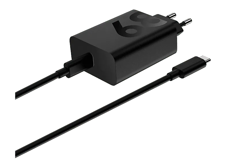 Cargador de pared - motorola TurboPower 68W, Universal, USB-C, Cable 1m, Negro