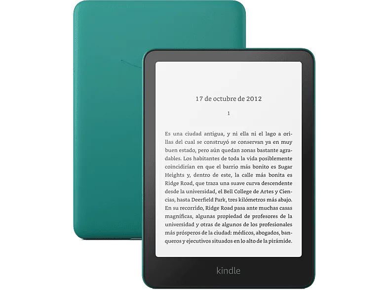 eBook - Amazon Kindle Paperwhite, 7", 16 GB, 300 ppi, Con publicidad, Sin reflejos, Autonomía de semanas, Verde Jade