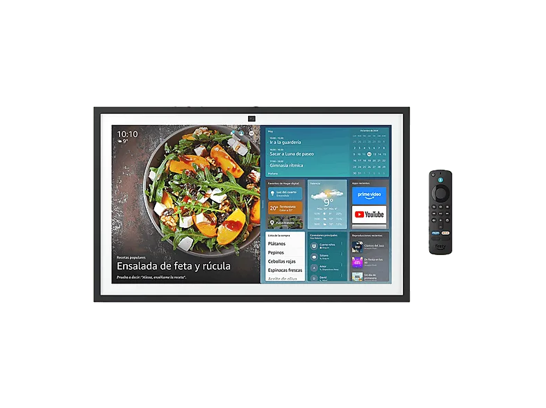 Pantalla inteligente con Alexa - Amazon Echo Show 15, Full HD de 15.6", Alexa, Fire TV integrado y mando por voz Negro
