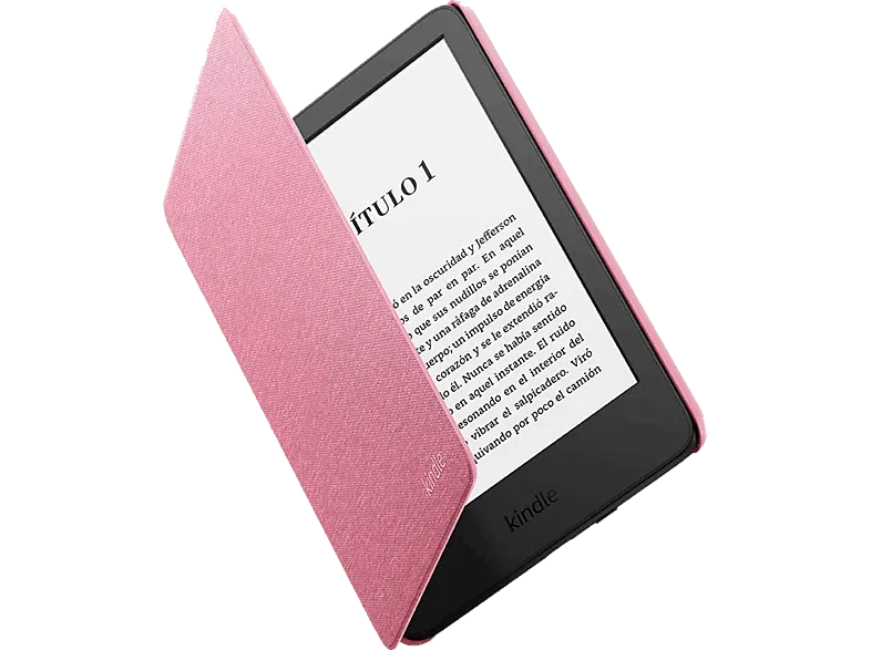 Funda eBook - Amazon Kindle, Compatible con 11 ª gen., Cierre magnético, Rojo