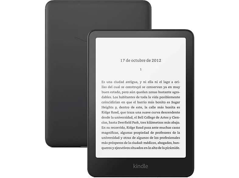 eBook - Amazon Kindle Paperwhite, 7", 16 GB, 300 ppi, Con publicidad, Sin reflejos, Autonomía de semanas, Negro
