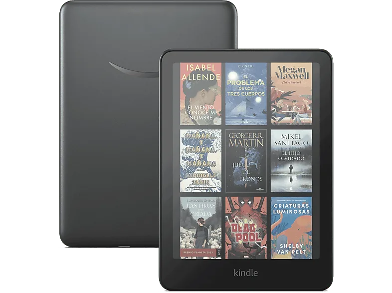 eBook - Amazon Kindle Colorsoft Signature Edition, 7", 32GB, 300 ppp, Pantalla color, Luz frontal autorregulable, Carga inalámbrica, Negro metalizado