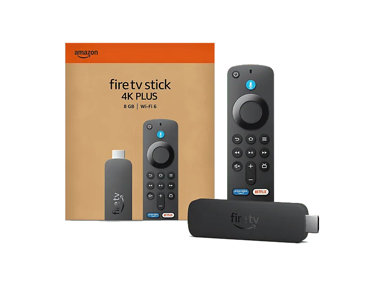 Reproductor multimedia - Amazon Fire TV Stick 4K Plus 2025, Mando voz Alexa, UHD 4K, 8 GB, Quad Core, Wi-Fi 6, Dolby Vision, Atmos y HDR10+
