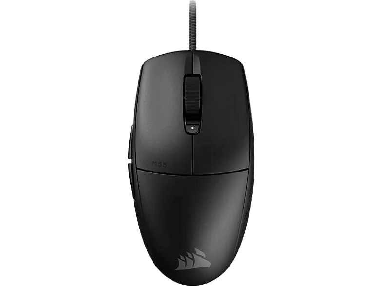 Ratón gaming - Corsair M55 Ligero, Por cable, 16000 dpi, 6 botones programables, Negro