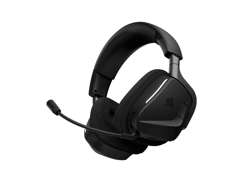 Auriculares gaming - Corsair VOID Max WIRELESS v2, Autonomía de 70 h, Tecnología SoundID, Ligero, Audio espacial DolbyAtmos inmersivo, Carbón