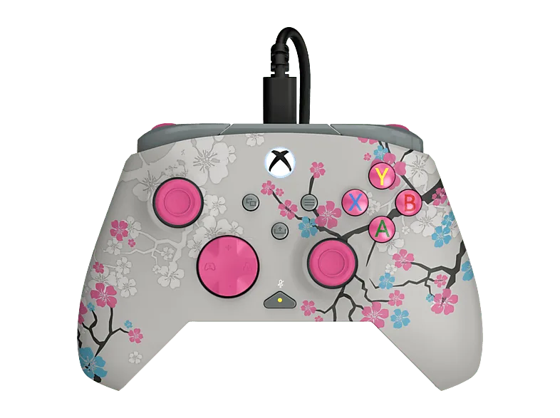 Mando Xbox - Turtle Beach Rematch Advanced, Para Xbox, Cable, Gris/Rosa